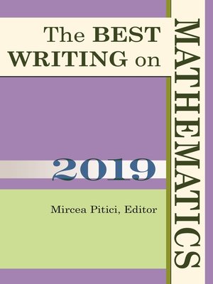 cover image of The Best Writing on Mathematics 2019